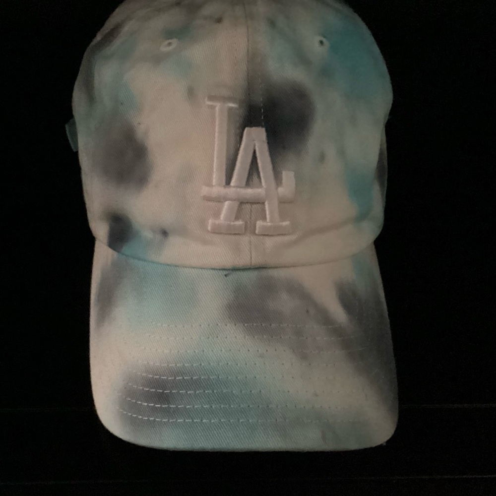 American Eagle Outfitters Tie-Dye Cap - Blue and White